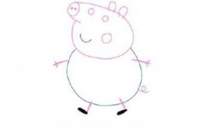 小猪佩奇的铅笔画画法 简笔画猪的画法